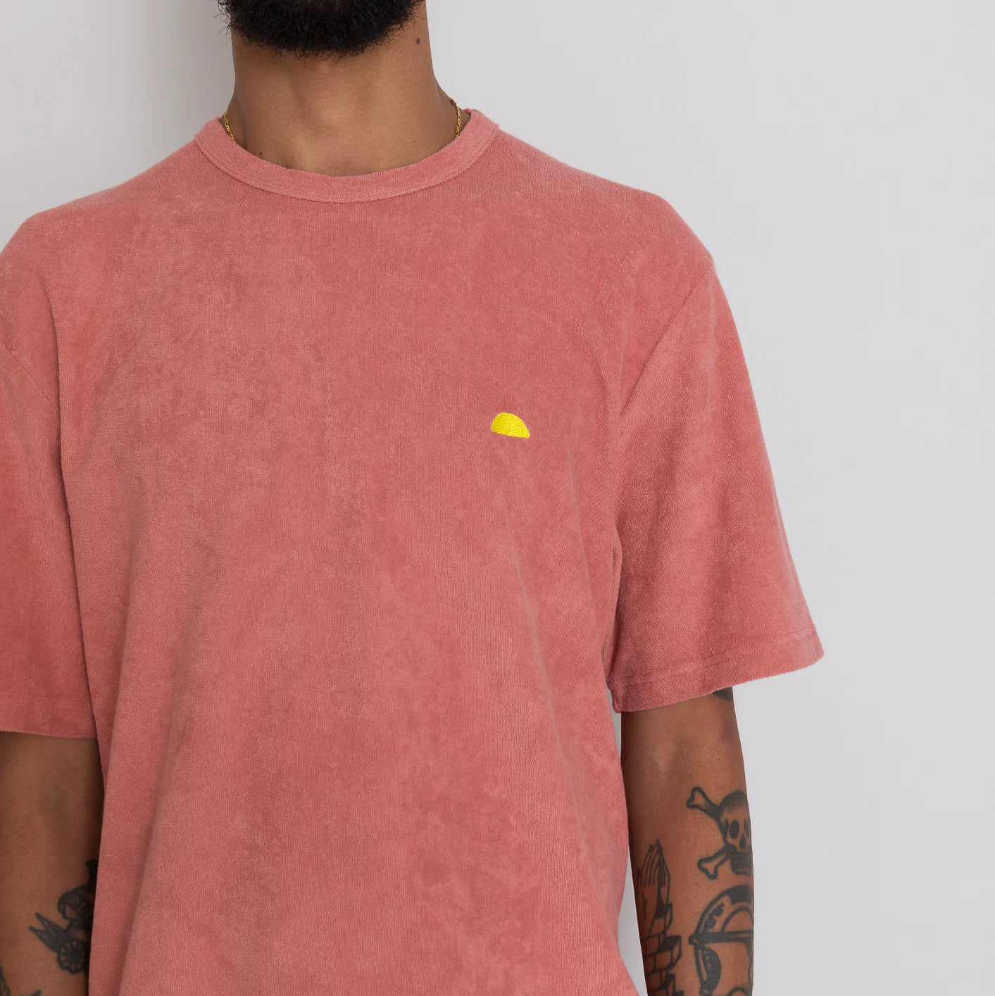 Relaxed Assembly Tee - Dark Coral Terry DP