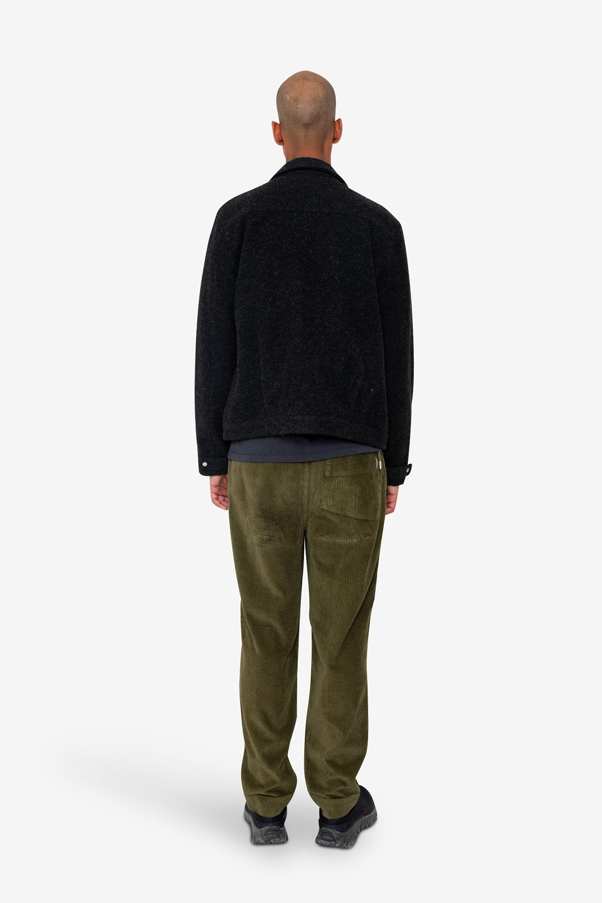Signal Blouson - Charcoal Wool Twill