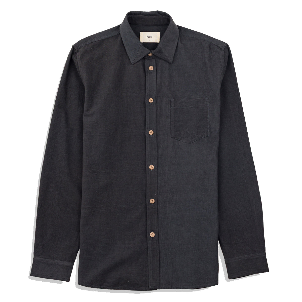 Direction Babycord Shirt - Charcoal