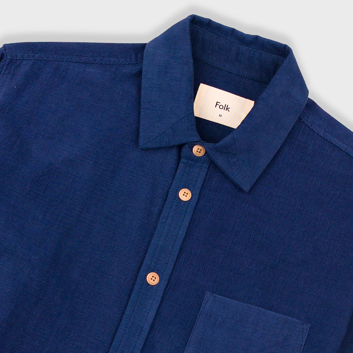 Direction Babycord Shirt - Washed Ink