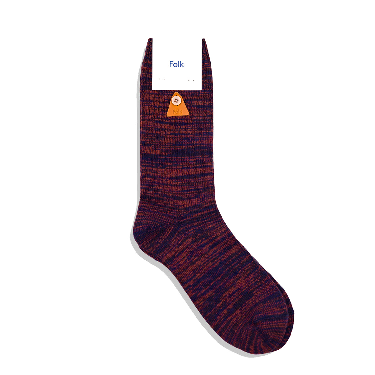 Melange Sock - Navy Espresso Mix