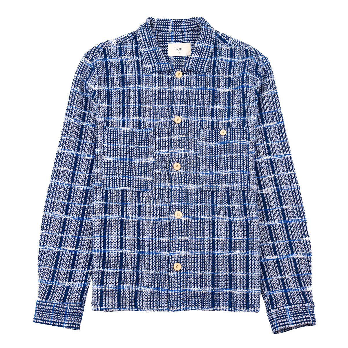 Patch Overshirt - Blue Tapestry