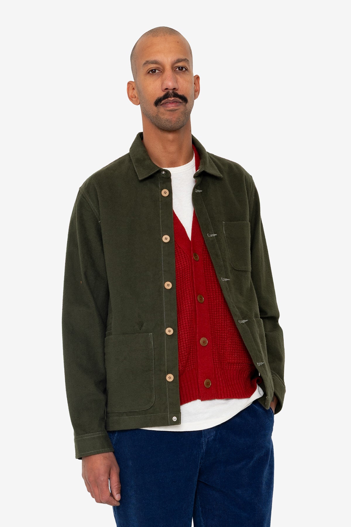 Assembly Jacket - Dark Olive Moleskin