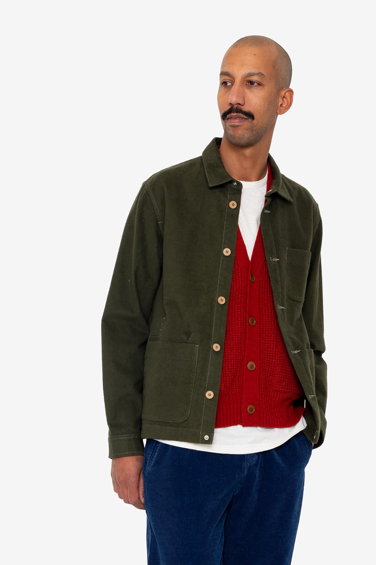 Assembly Jacket - Dark Olive Moleskin