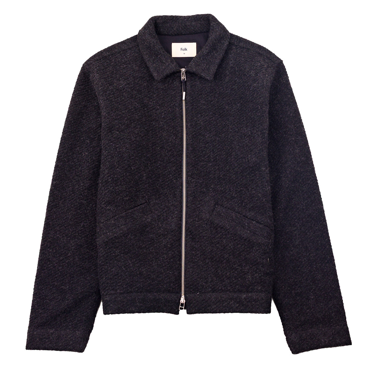 Signal Blouson - Charcoal Wool Twill