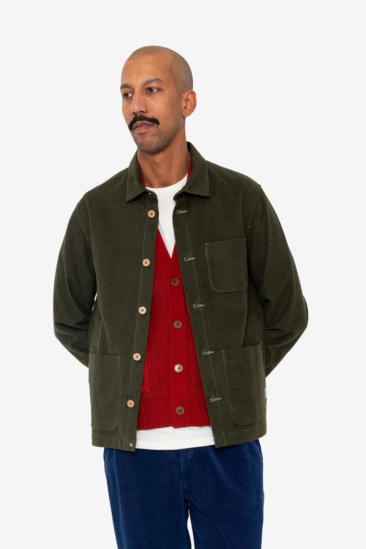 Assembly Jacket - Dark Olive Moleskin