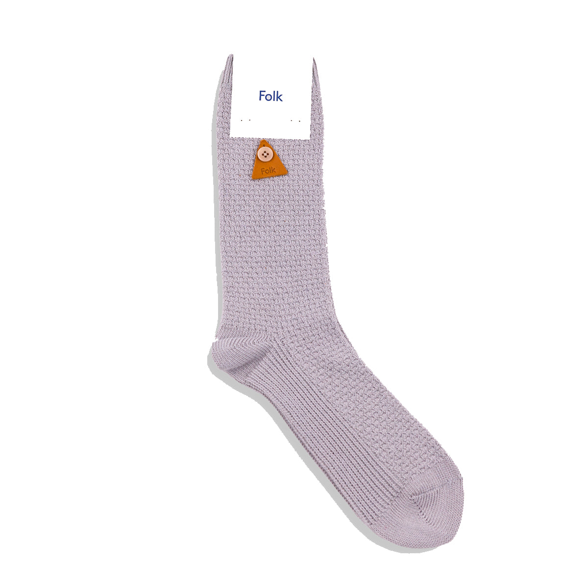 Waffle Sock - Silver Grey