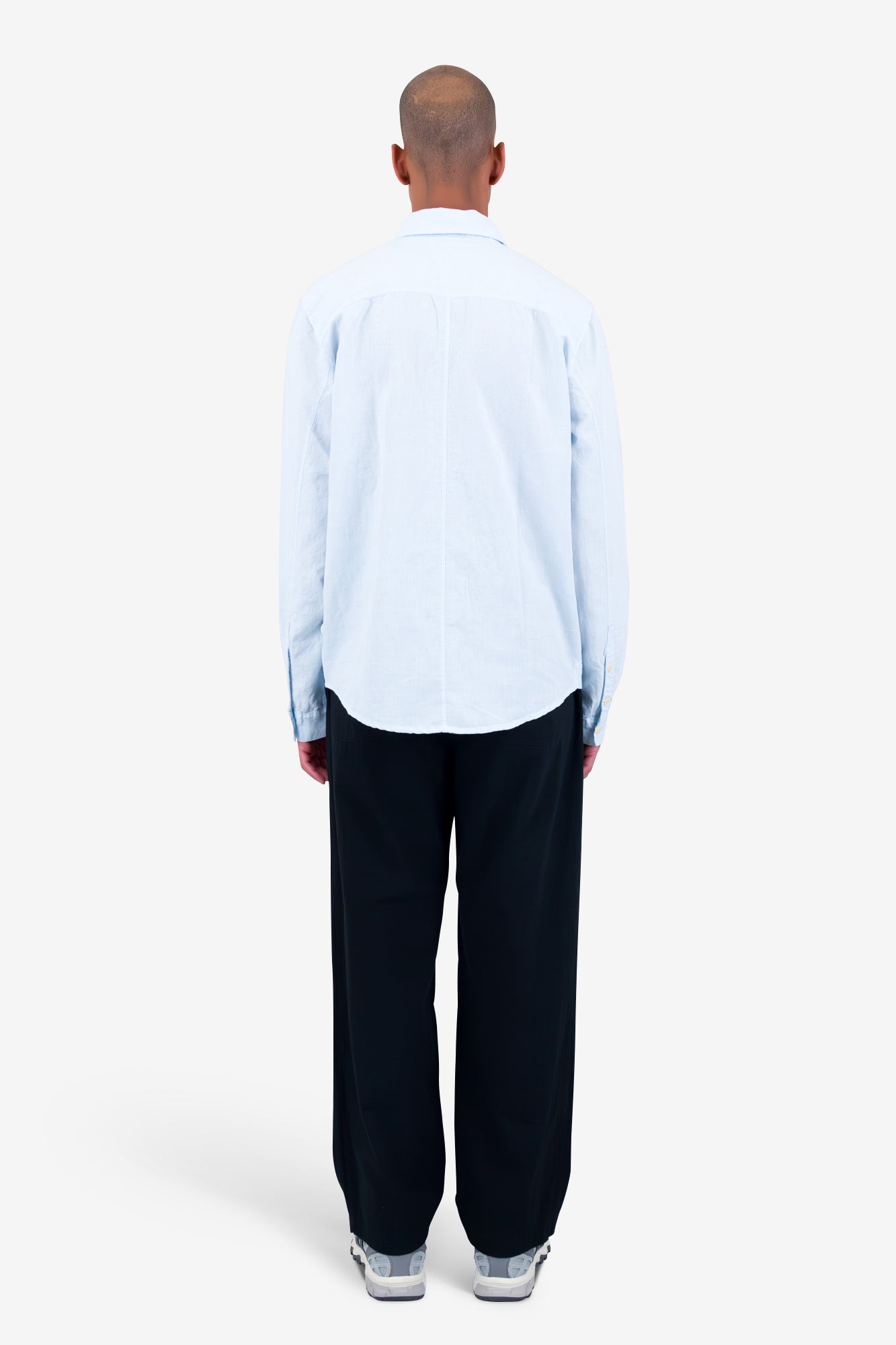 Contrast Pocket Shirt - Soft Blue