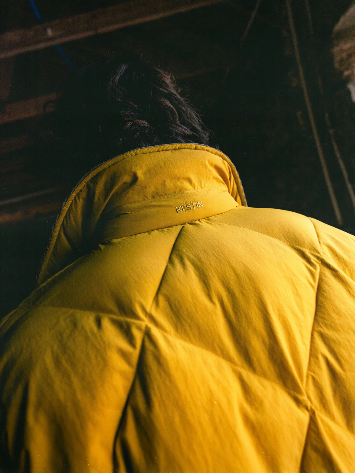 Dunbar Padded Jacket - Yellow Recycled Nylon
