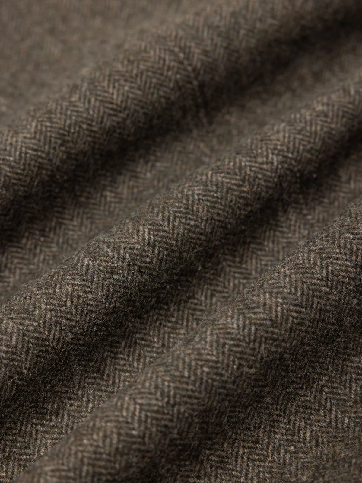 Stac Blazer - Olive Herringbone Wool Blend