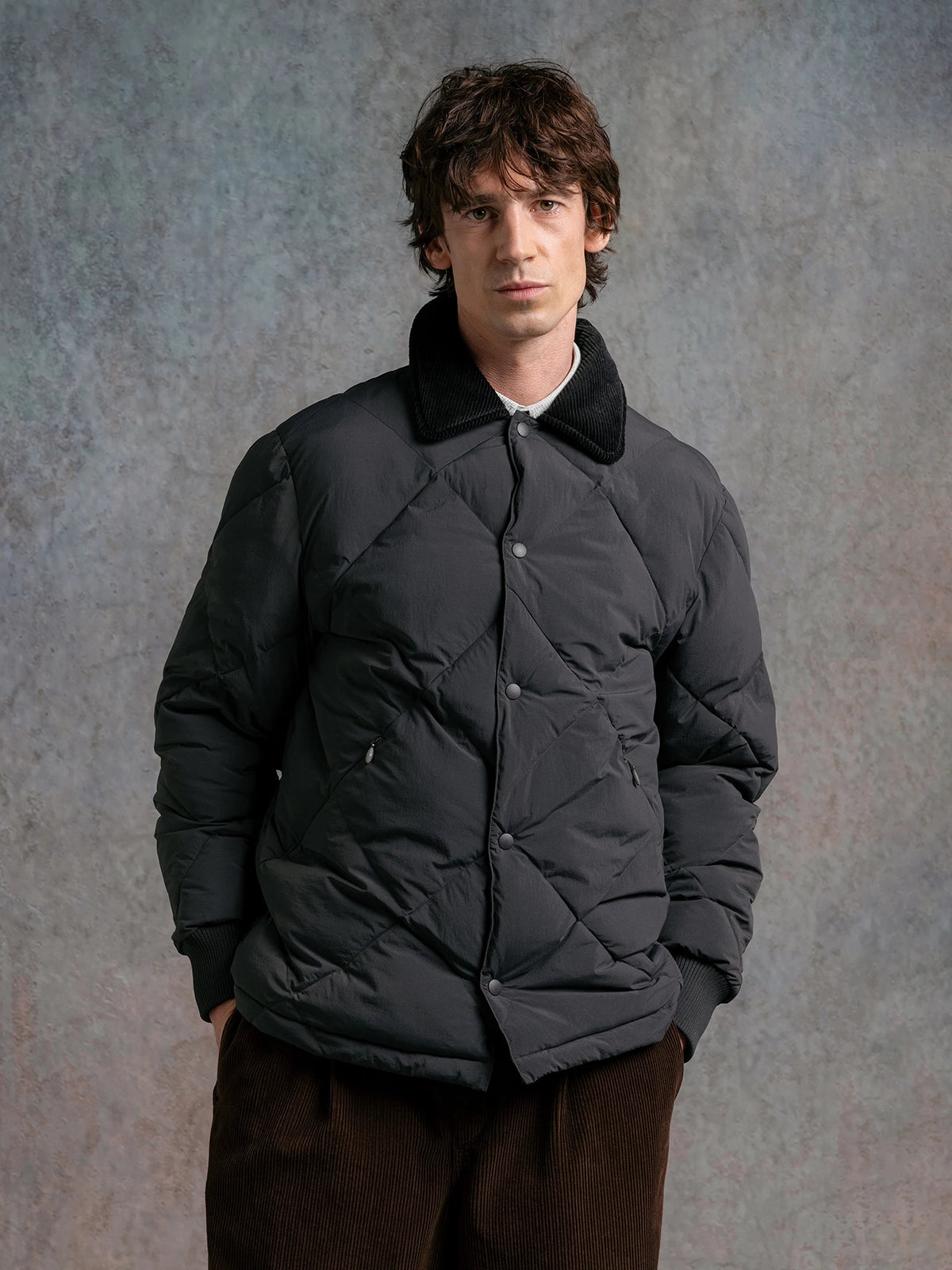 Dunbar Jacket - Charcoal Recycled Nylon