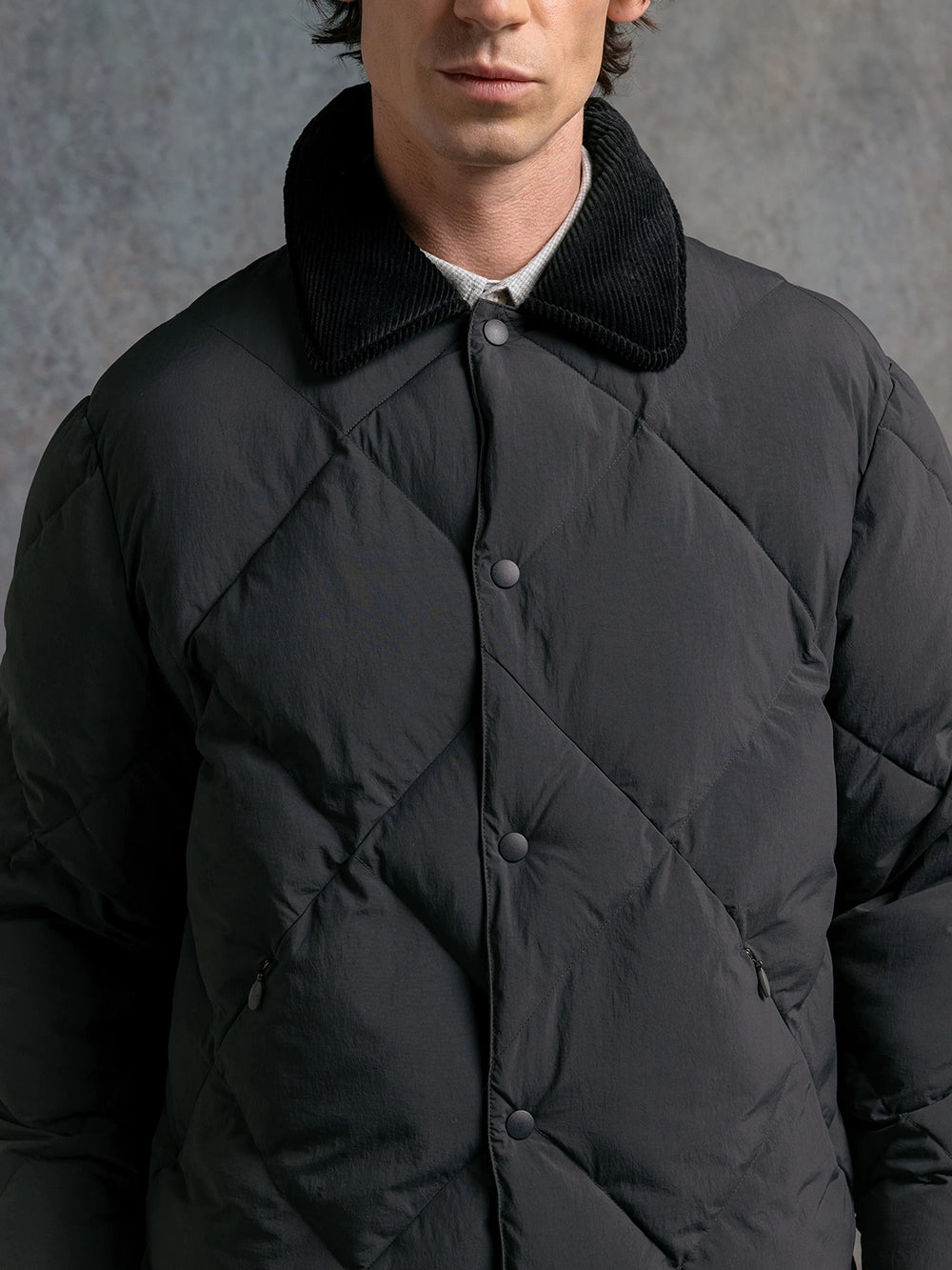 Dunbar Jacket - Charcoal Recycled Nylon