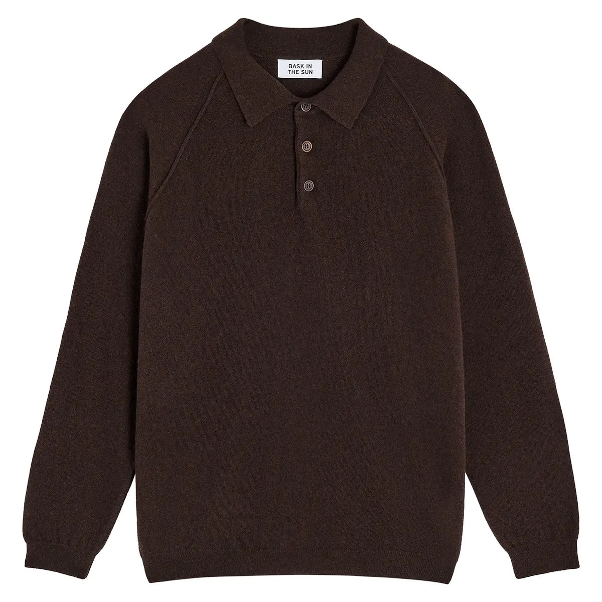 Austin Polo - Chocolate Merino Wool