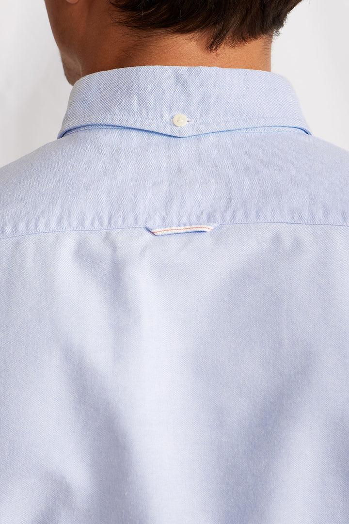 Button Down Azure Oxford Shirt - Light Blue Selvedge