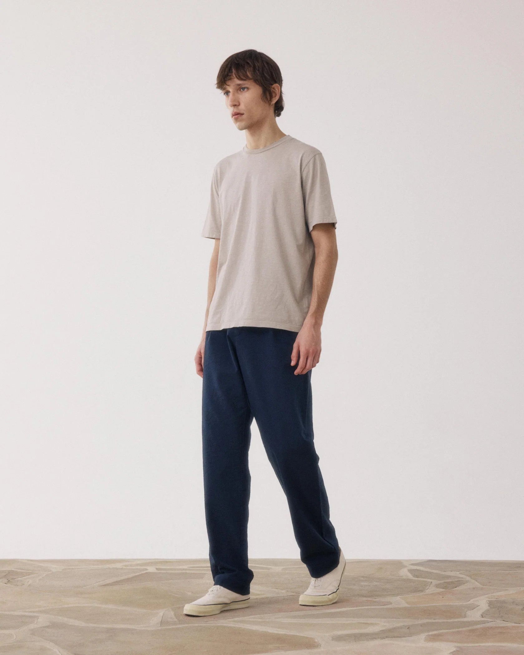 Task Trouser - Navy Seersucker 'Canete'