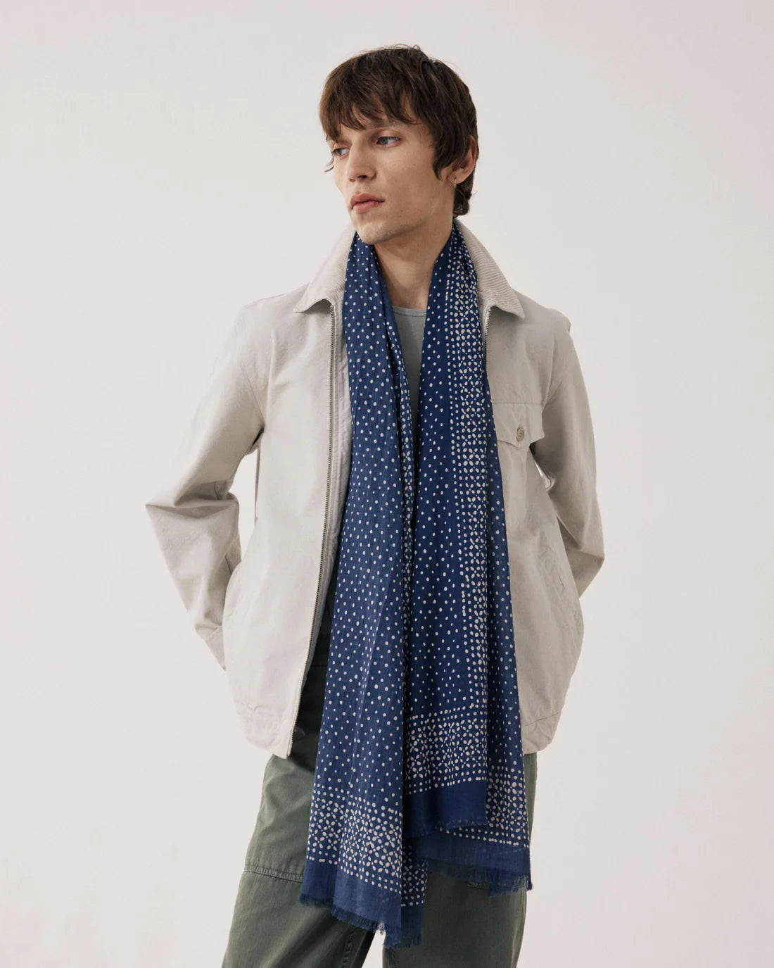 Dots Scarf - Indigo