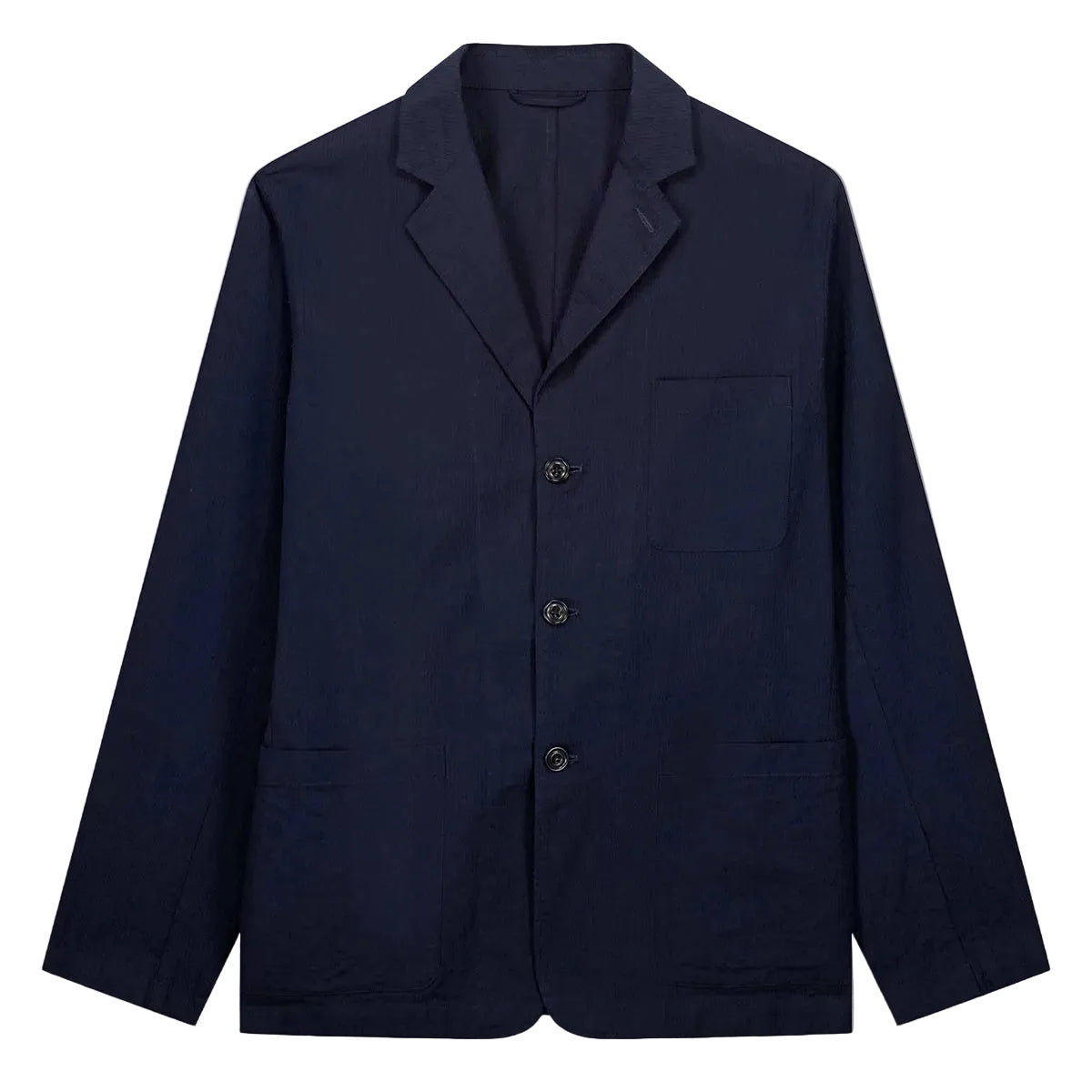 Julian Jacket - Navy Seersucker 'Canete'