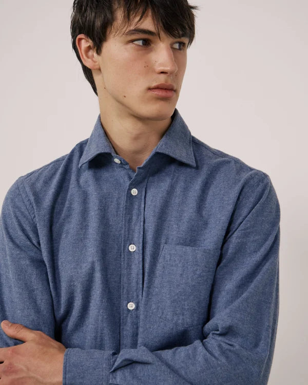 Paul Shirt 1018 - Denim Flannel (#03)
