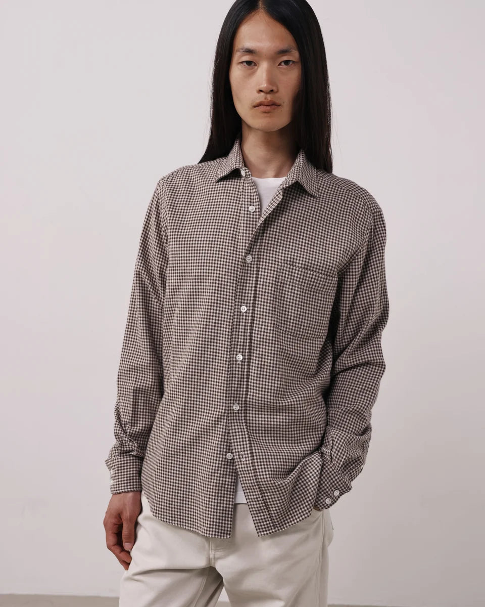 Paul Shirt 1019 - Chocolate Flannel (#02)