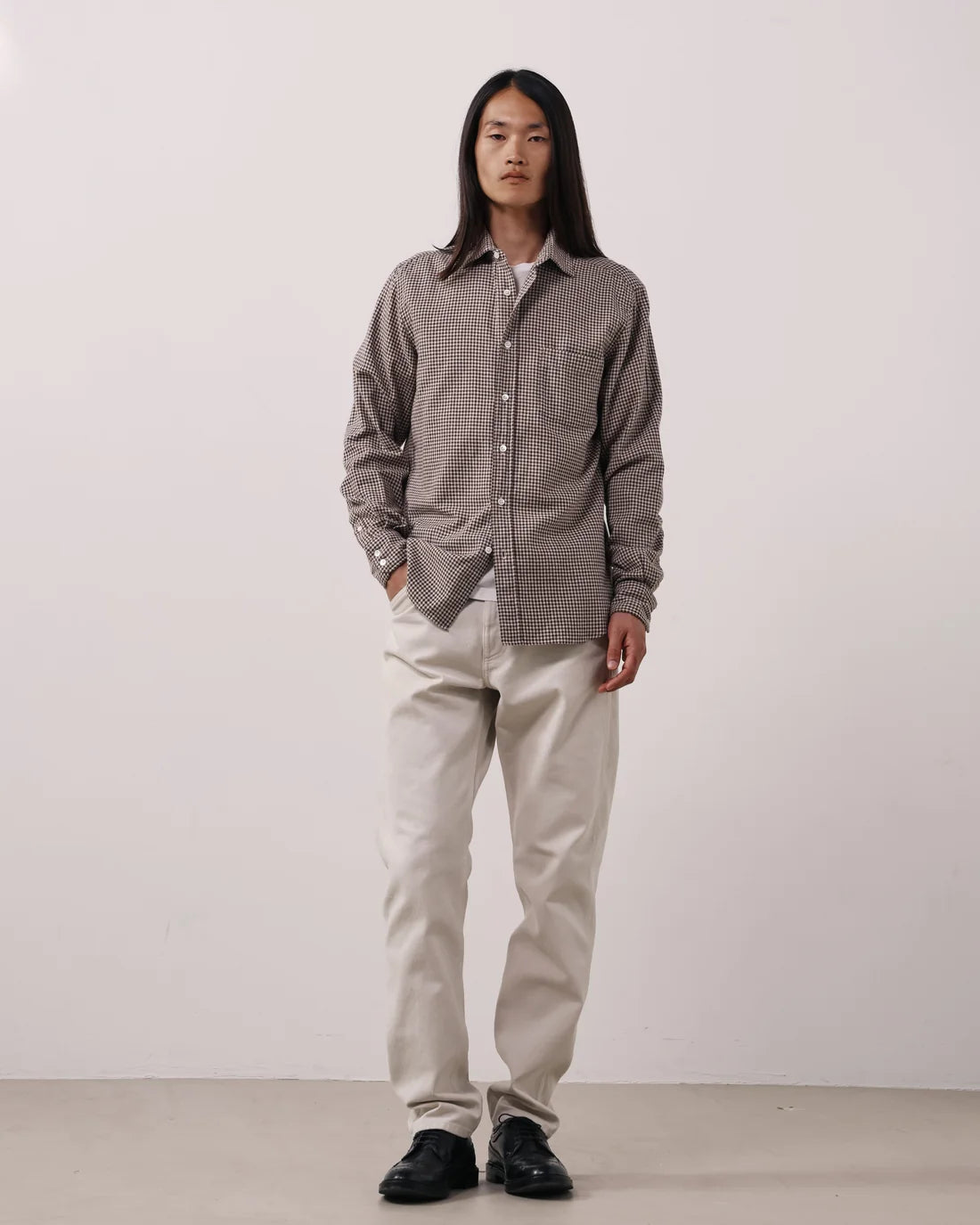 Paul Shirt 1019 - Chocolate Flannel (#02)