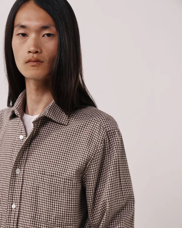 Paul Shirt 1019 - Chocolate Flannel (#02)