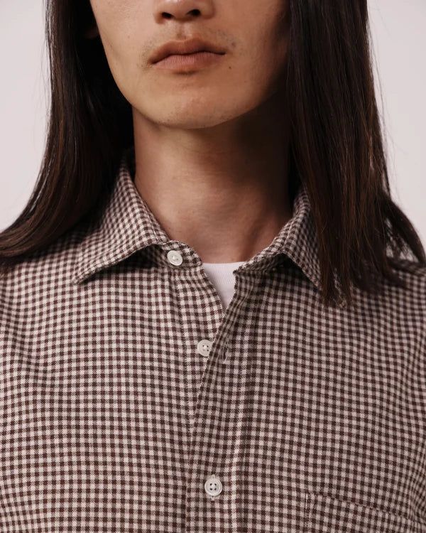 Paul Shirt 1019 - Chocolate Flannel (#02)