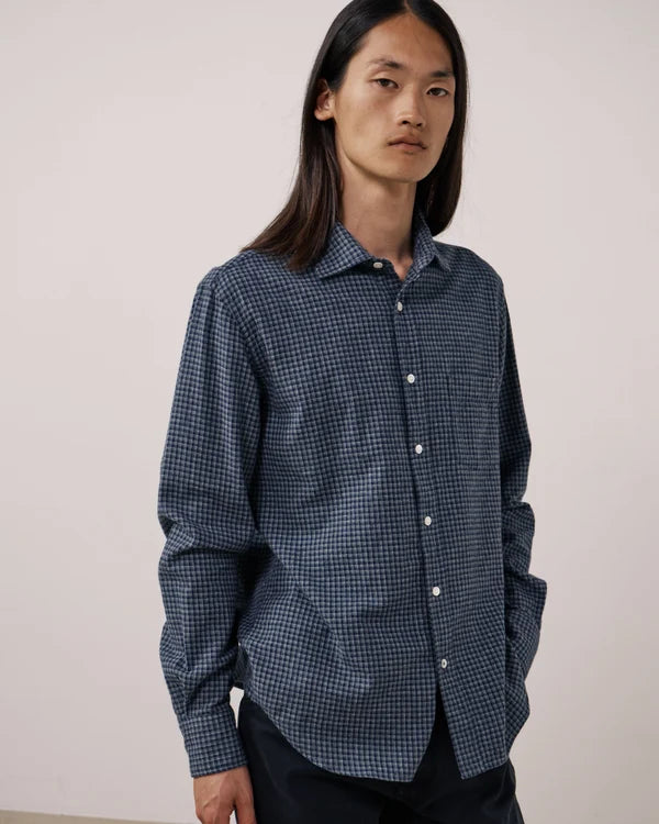 Paul Shirt 1020 - Navy Flannel (#04)