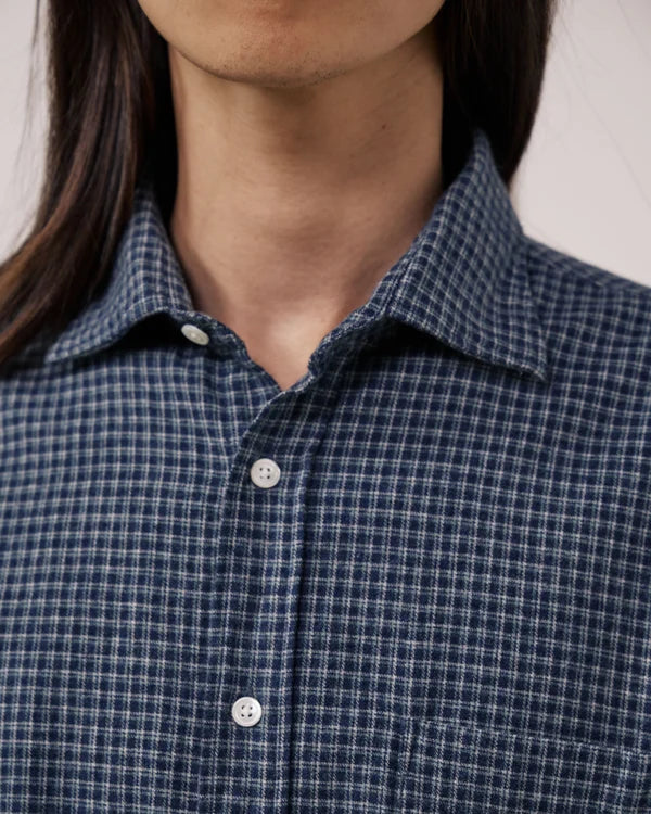 Paul Shirt 1020 - Navy Flannel (#04)
