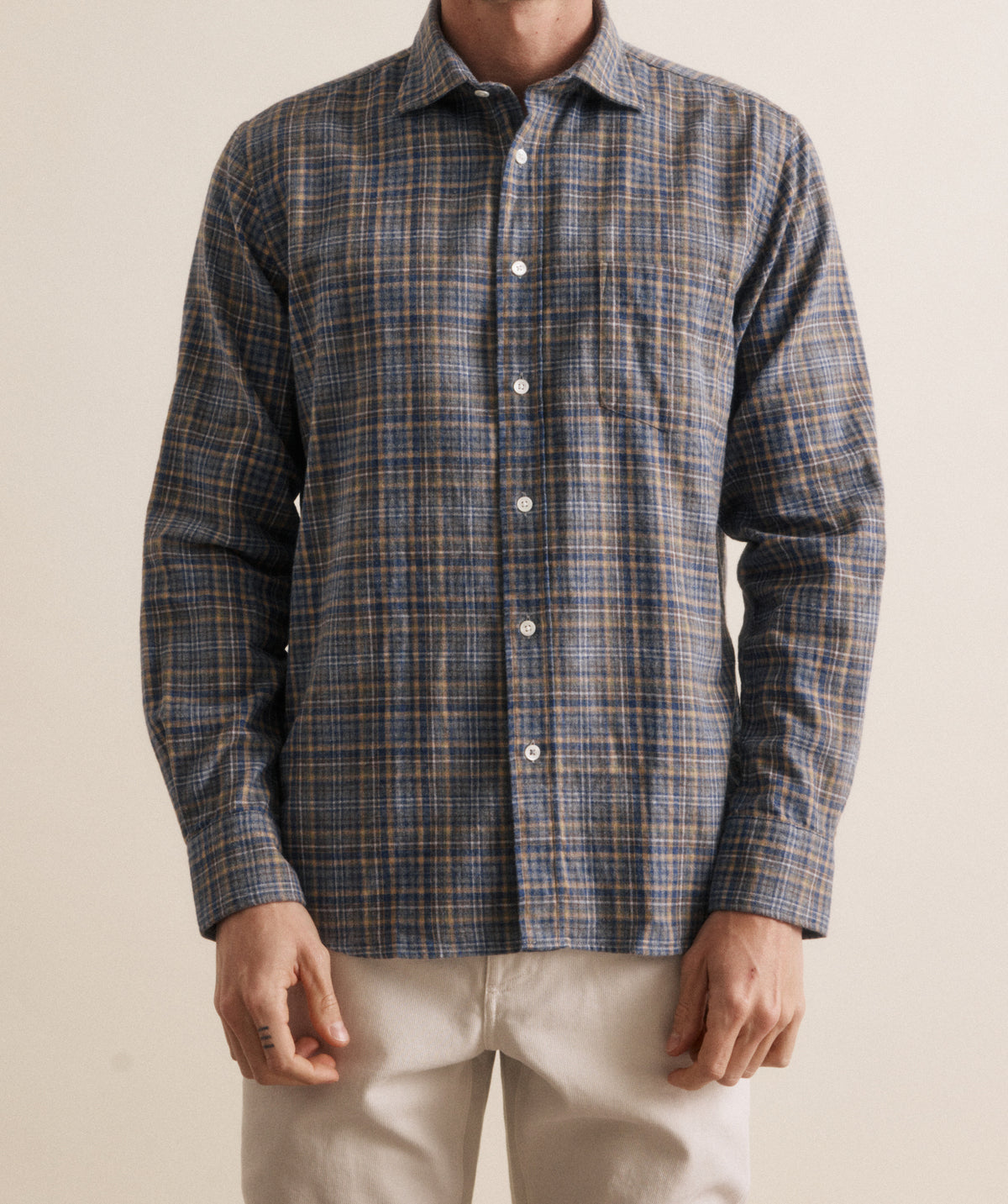 Paul Shirt 1021 - Grey Flannel (#02)