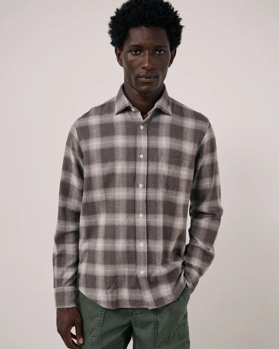 Paul Shirt 1026 - Brown Flannel (#02)