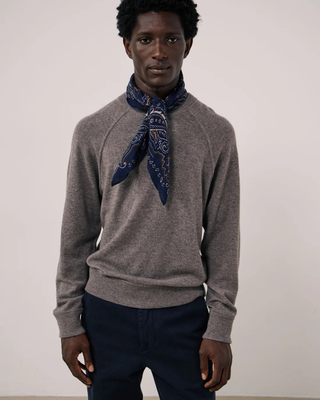 Paisley Scarf 2413 - Navy