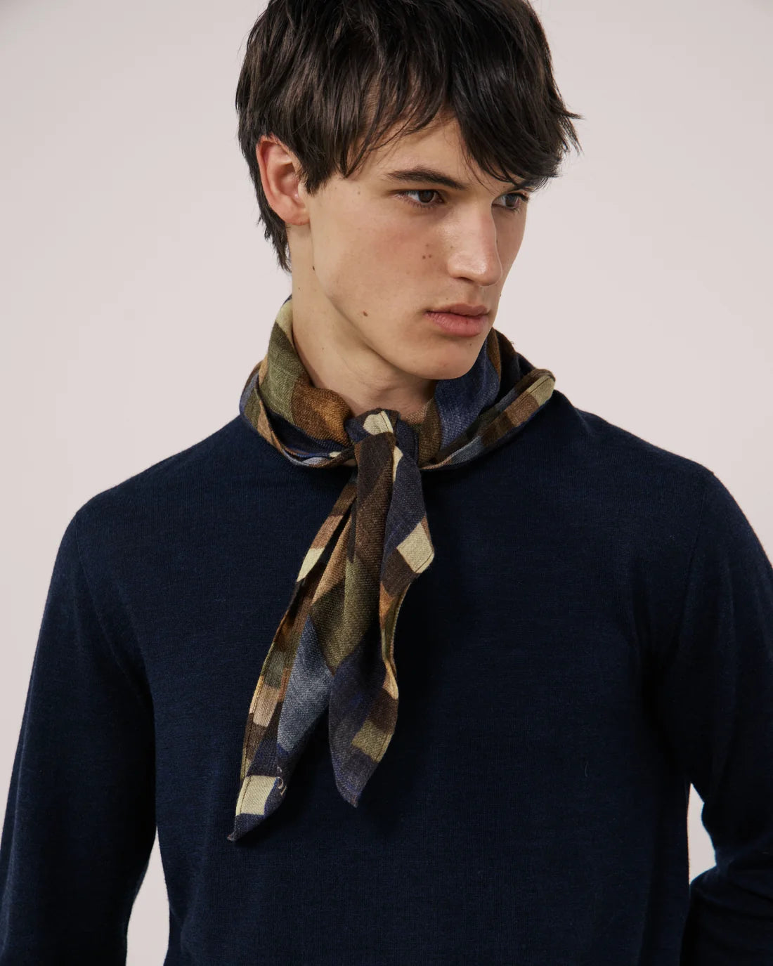 Geometric Scarf 6417 - Blue