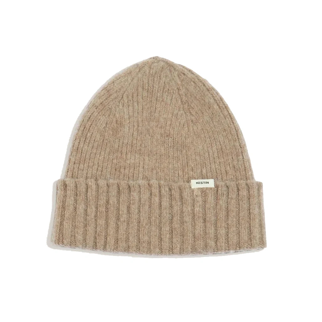 Balloch Brushed Beanie - Mushroom Lambswool