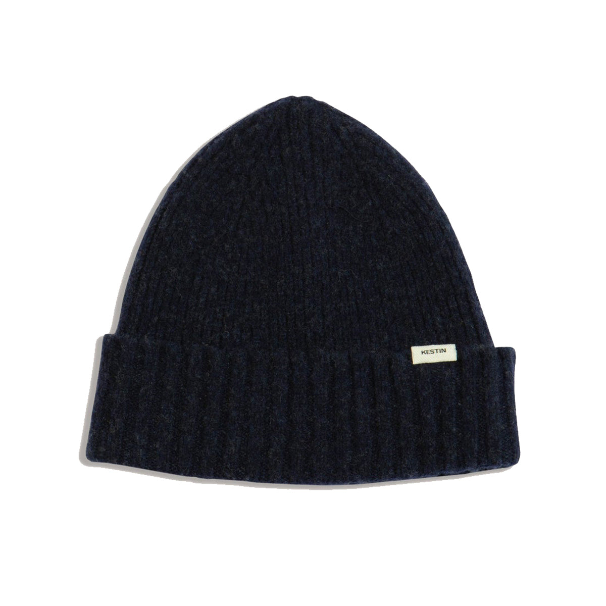 Balloch Brushed Beanie - Dark Navy Lambswool