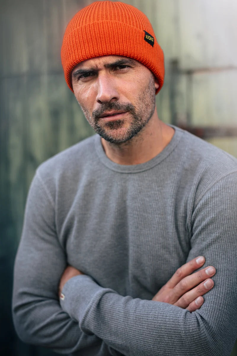 Atlantic Watch Cap Beanie - Bright Orange