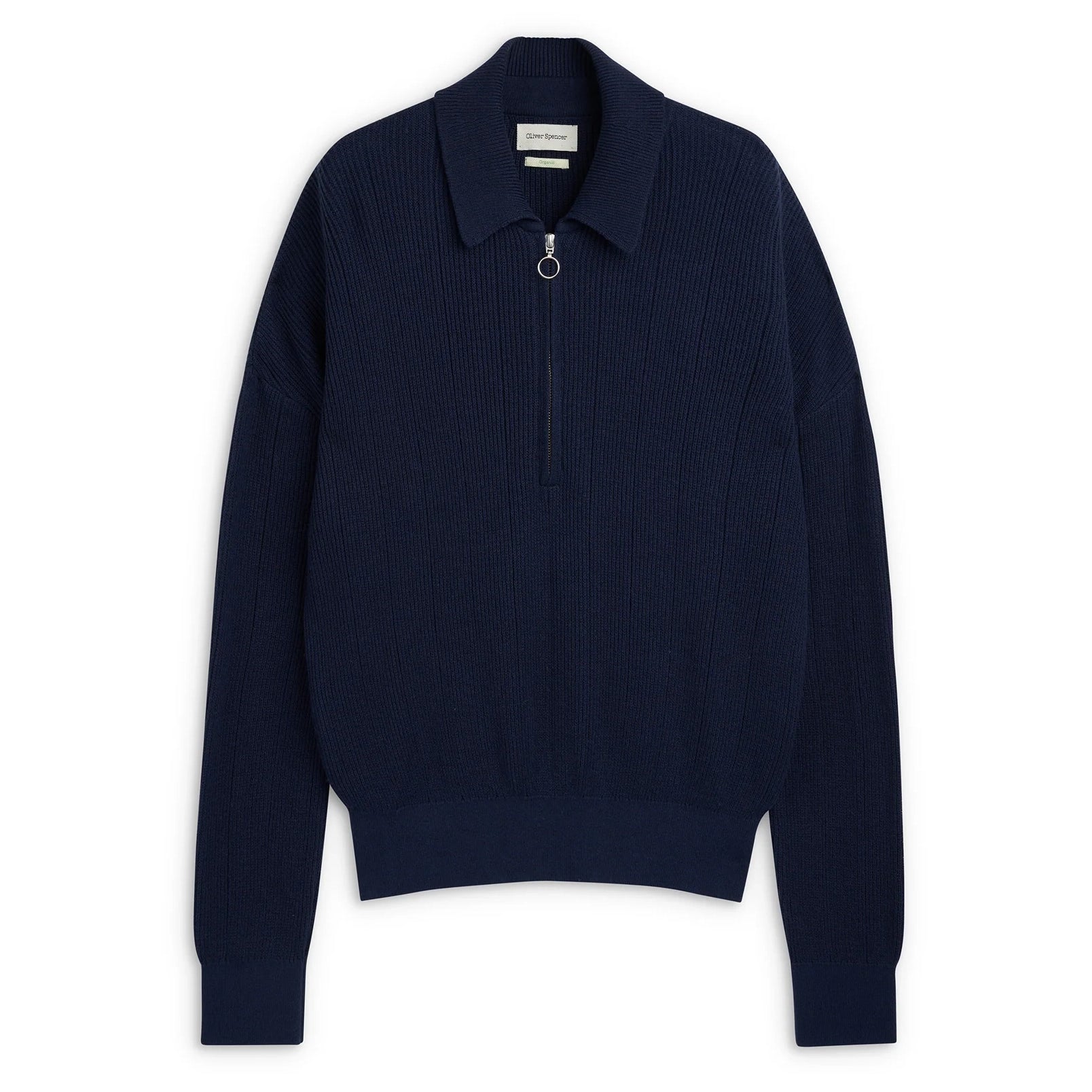 Brice Half Zip Jumper - Navy Overton