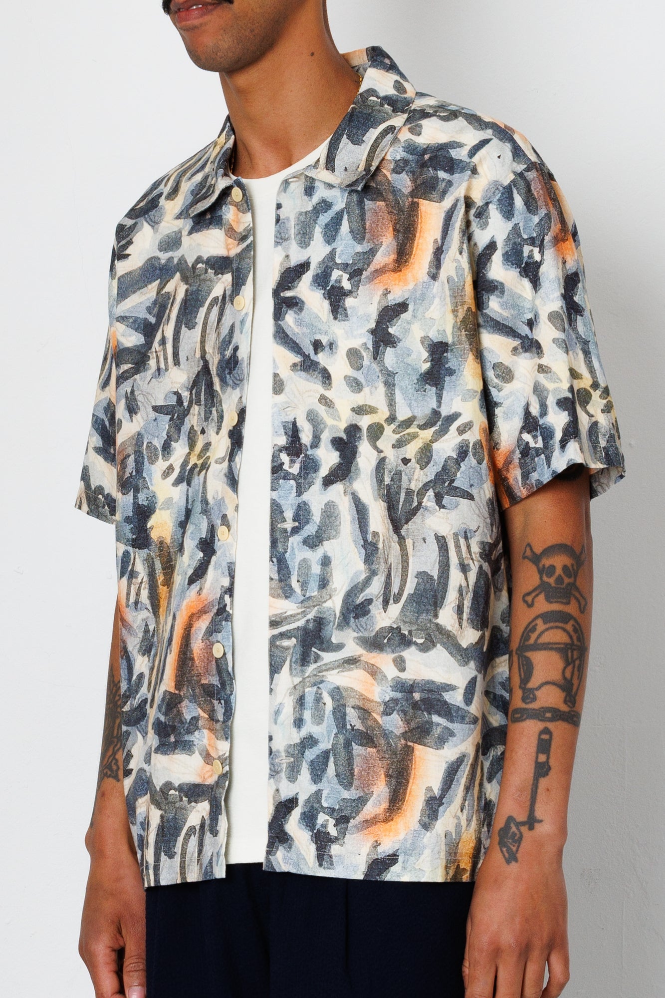 Gabe Shirt - Jungle Cat Print | Folk x Goss Brothers