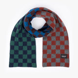 Cosmic Checkerboard Wool Scarf - Cosmic