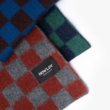 Cosmic Checkerboard Wool Scarf - Cosmic