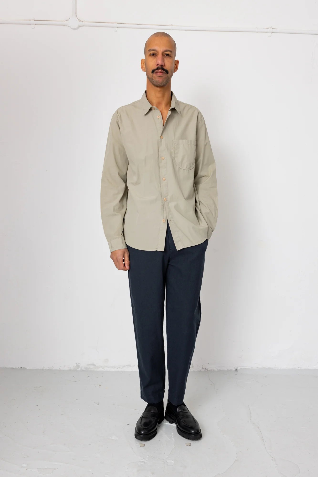 Curve Shirt - Silver Sage