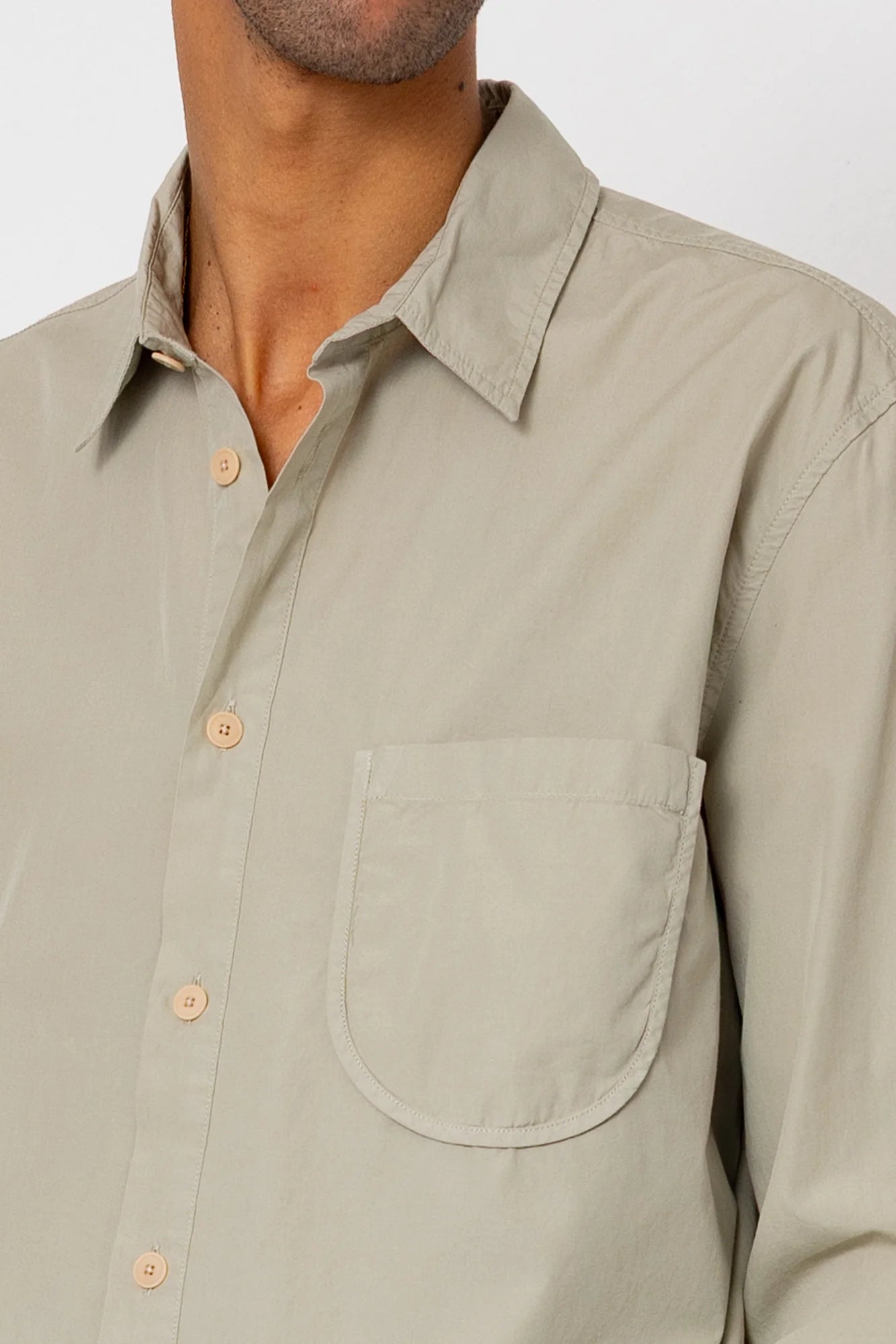 Curve Shirt - Silver Sage