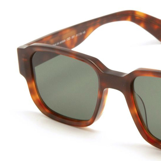 Ced E81 Sunglasses - Tortoiseshell & Green Lens