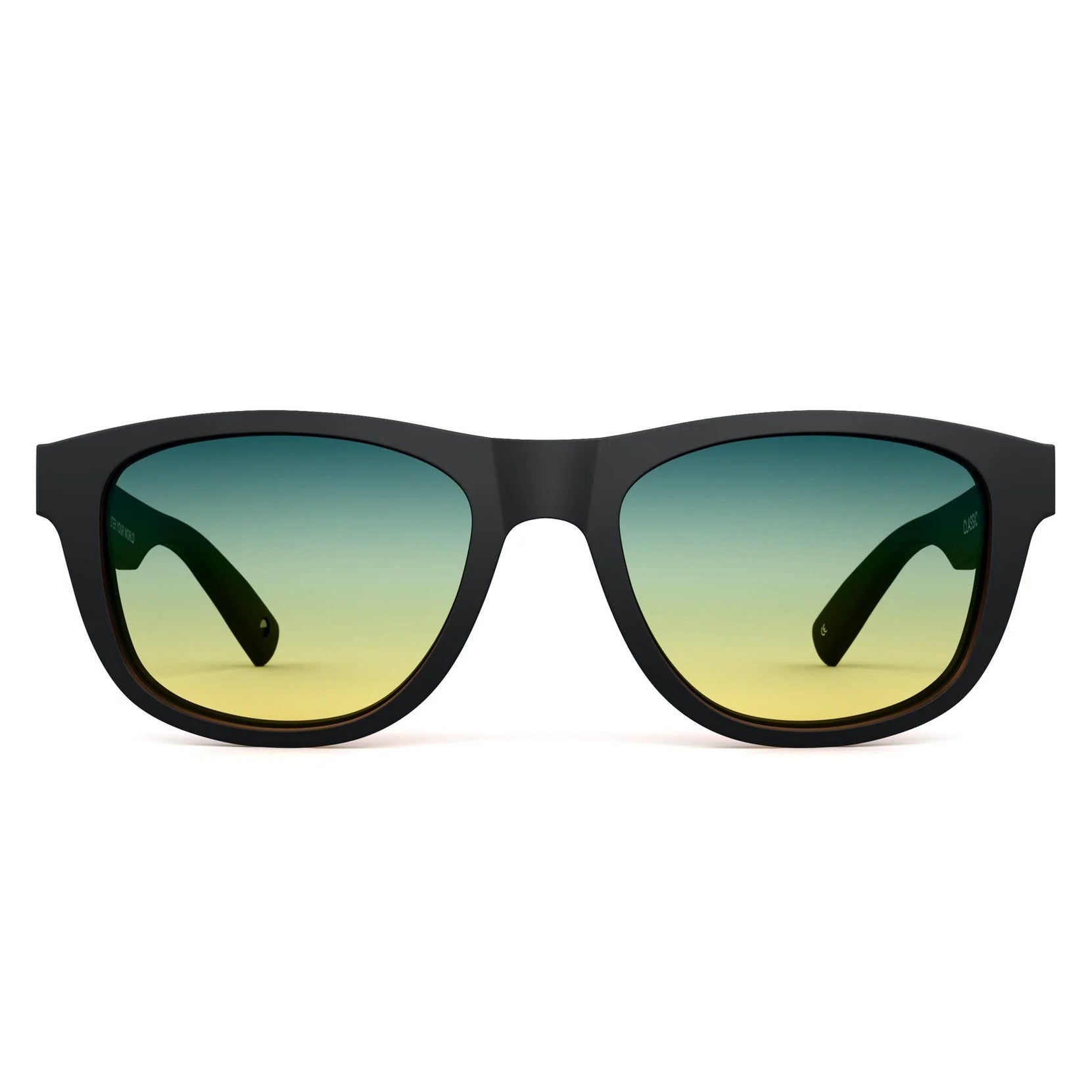 Classic Matte Black Sunglasses & Tropic High Lens