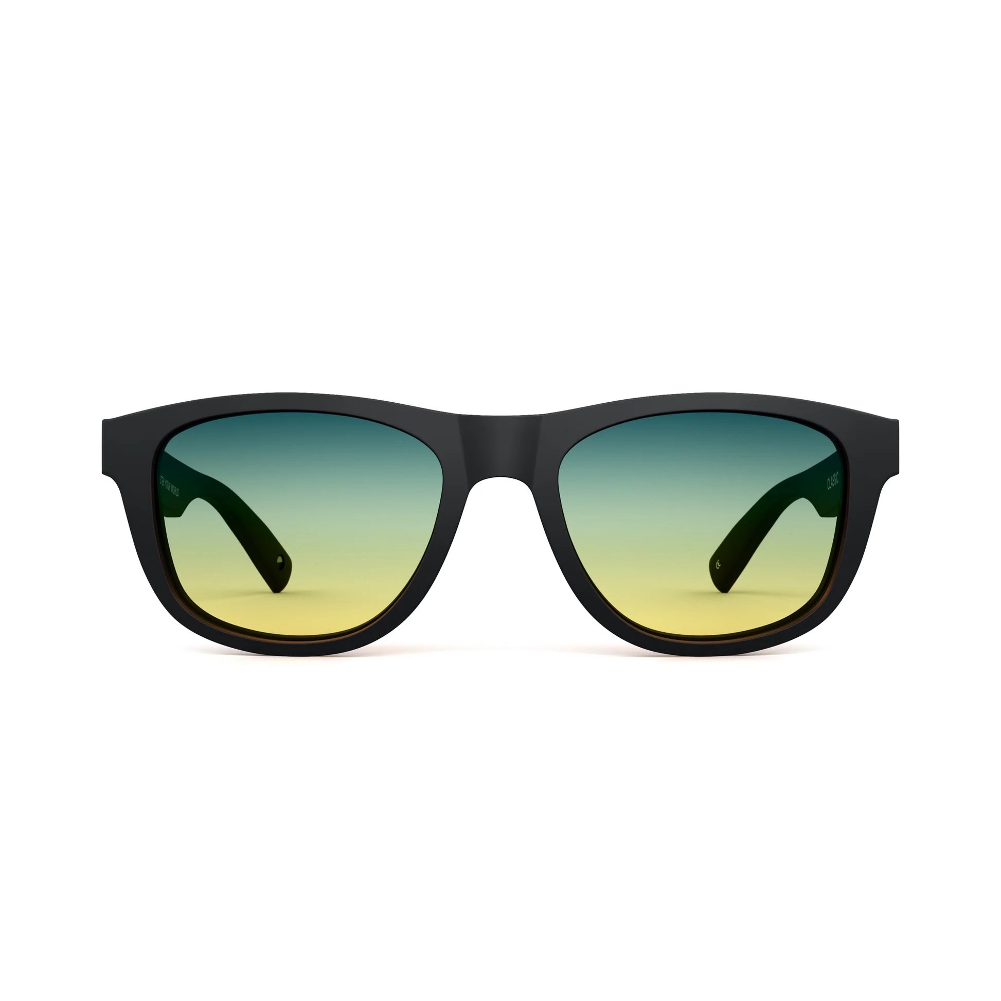 Classic Matte Black Sunglasses & Tropic High Lens
