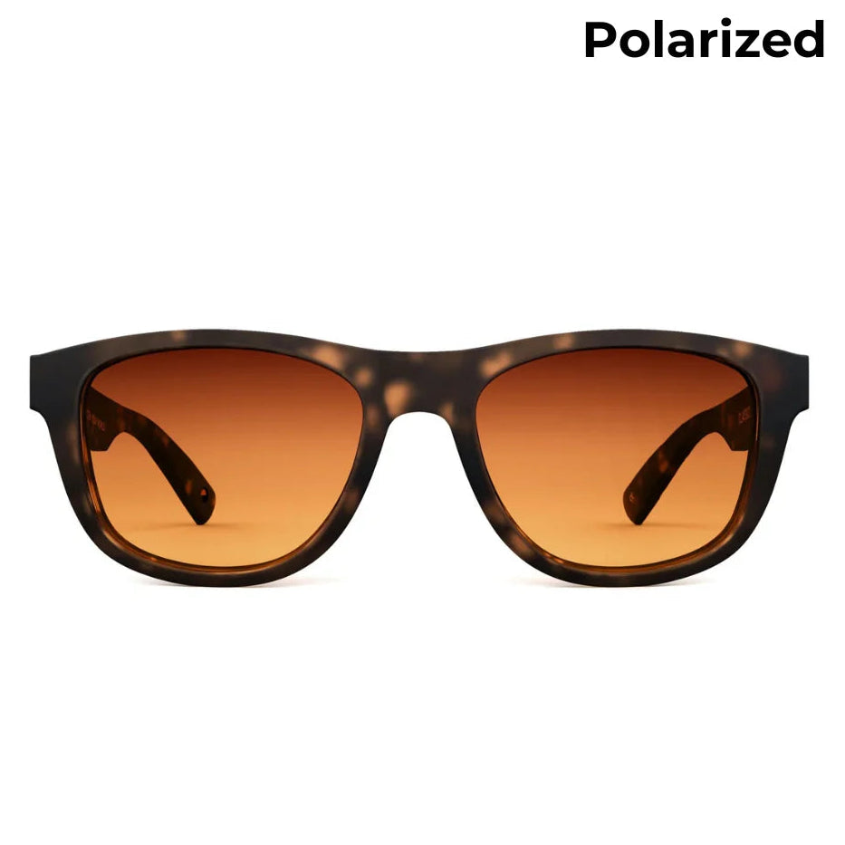 Classic New Matte Dark Tortoise Sunglasses & Polarised Lens