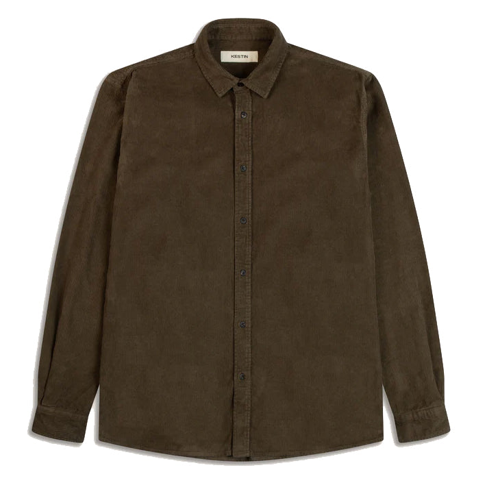 Dirleton Shirt - Dark Olive 12W Cotton Corduroy