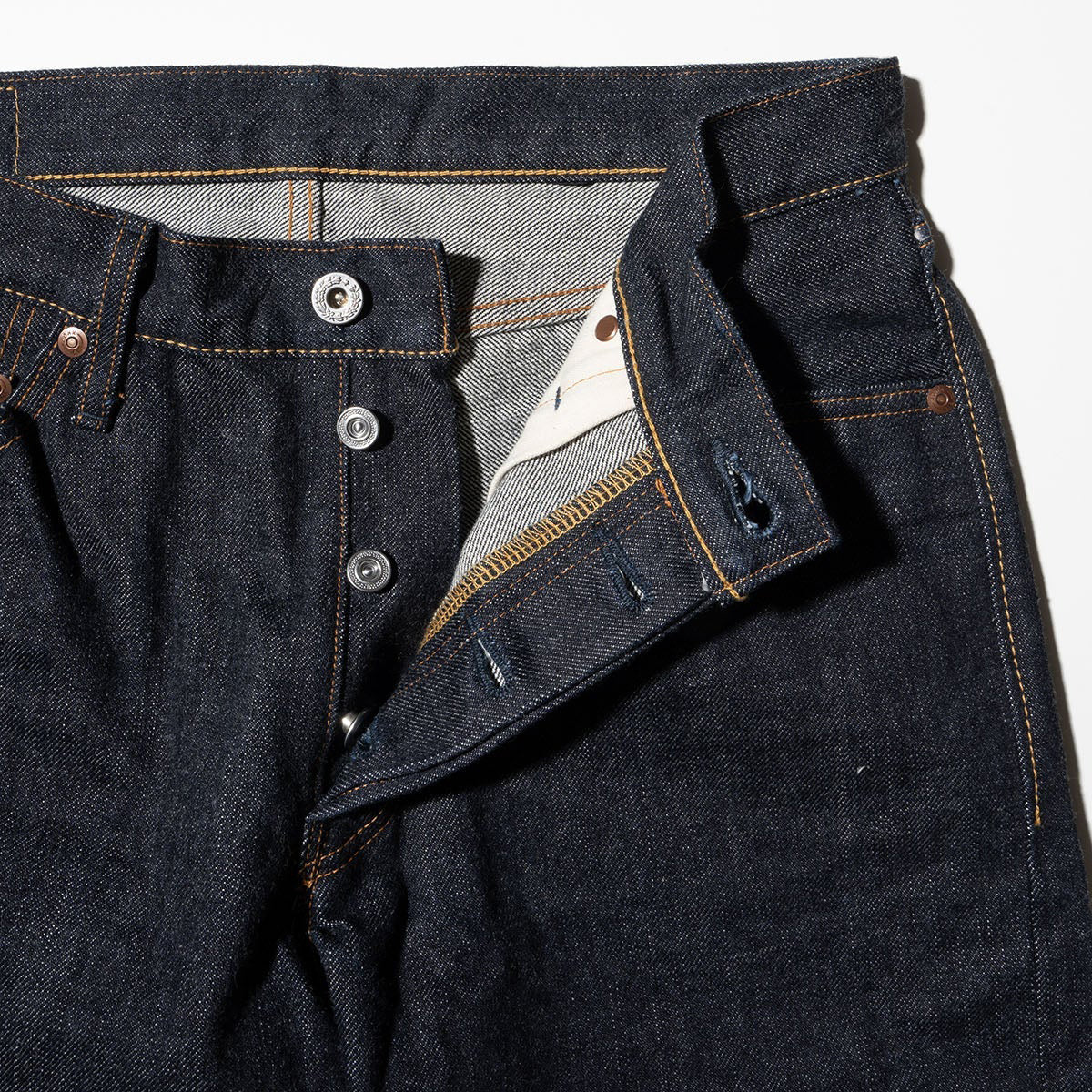 Heavy Gauge 17oz M1803 Straight Jeans - One Wash