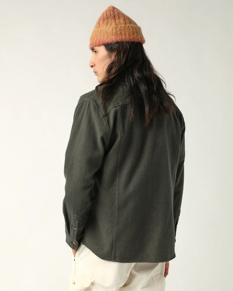 Brushed Flannel Shirt - Army