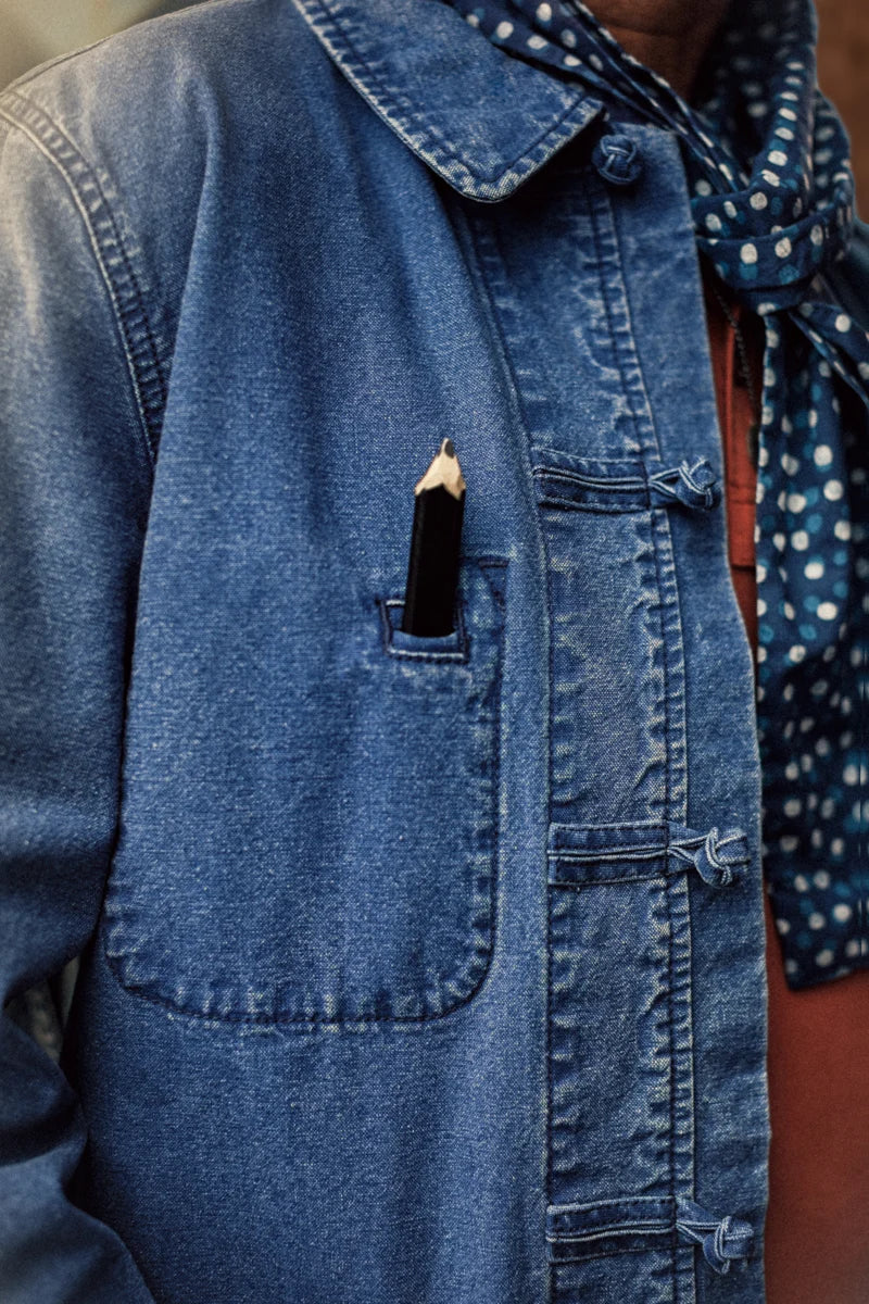 Artisan Workwear Chore Jacket - Indigo Blue