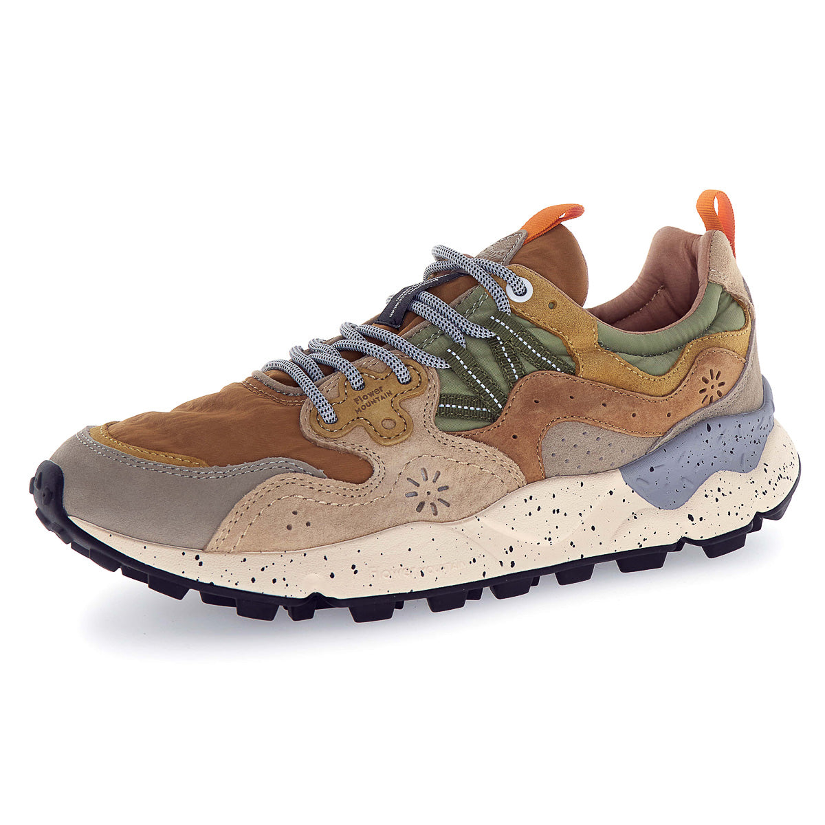 Yamano 3 Man Trainers - Grey/Light Brown/Beige